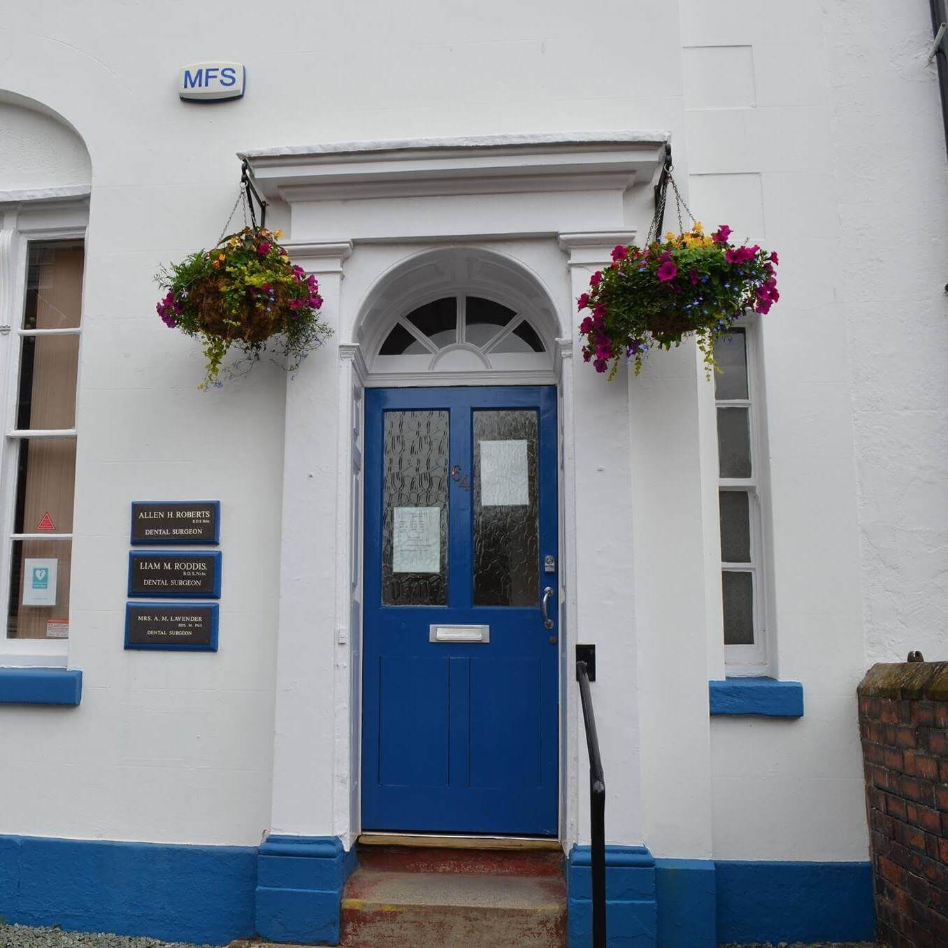 The front door of Willow Street Dental, Oswestry